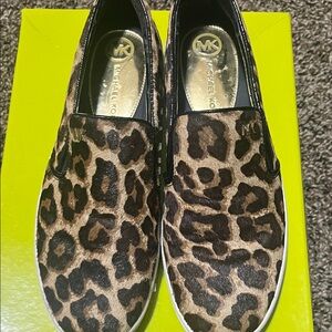 Michael Kors Animal Print Slip-On Shoes